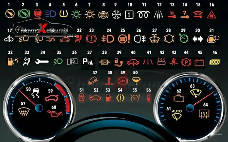 
Chú ý đến đèn báo taplo để biết được các lỗi do động cơ Ô tô