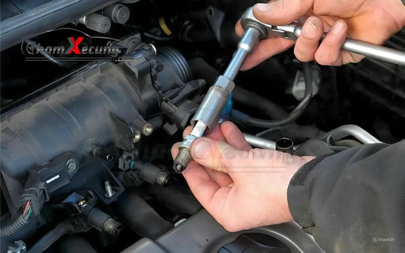 Trong quá trình bảo dưỡng động cơ ô tô cần tháo bugi ra và lau sạch sẽ